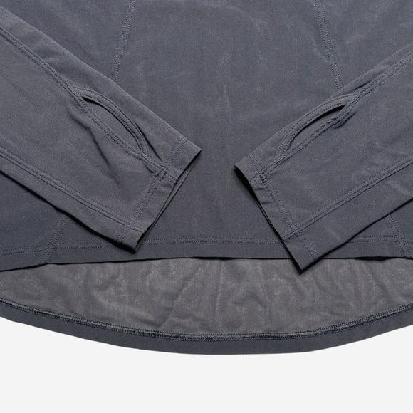 Lululemon Sheer Mesh Long Sleeve Cutout Top Size 6 Thumbholes Lightweight - Picture 4 of 9